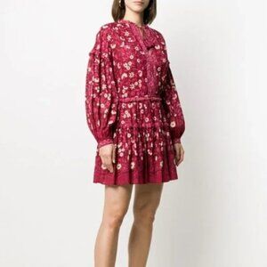 Ulla Johnson Marigold Long Sleeve Floral Dress Size 4